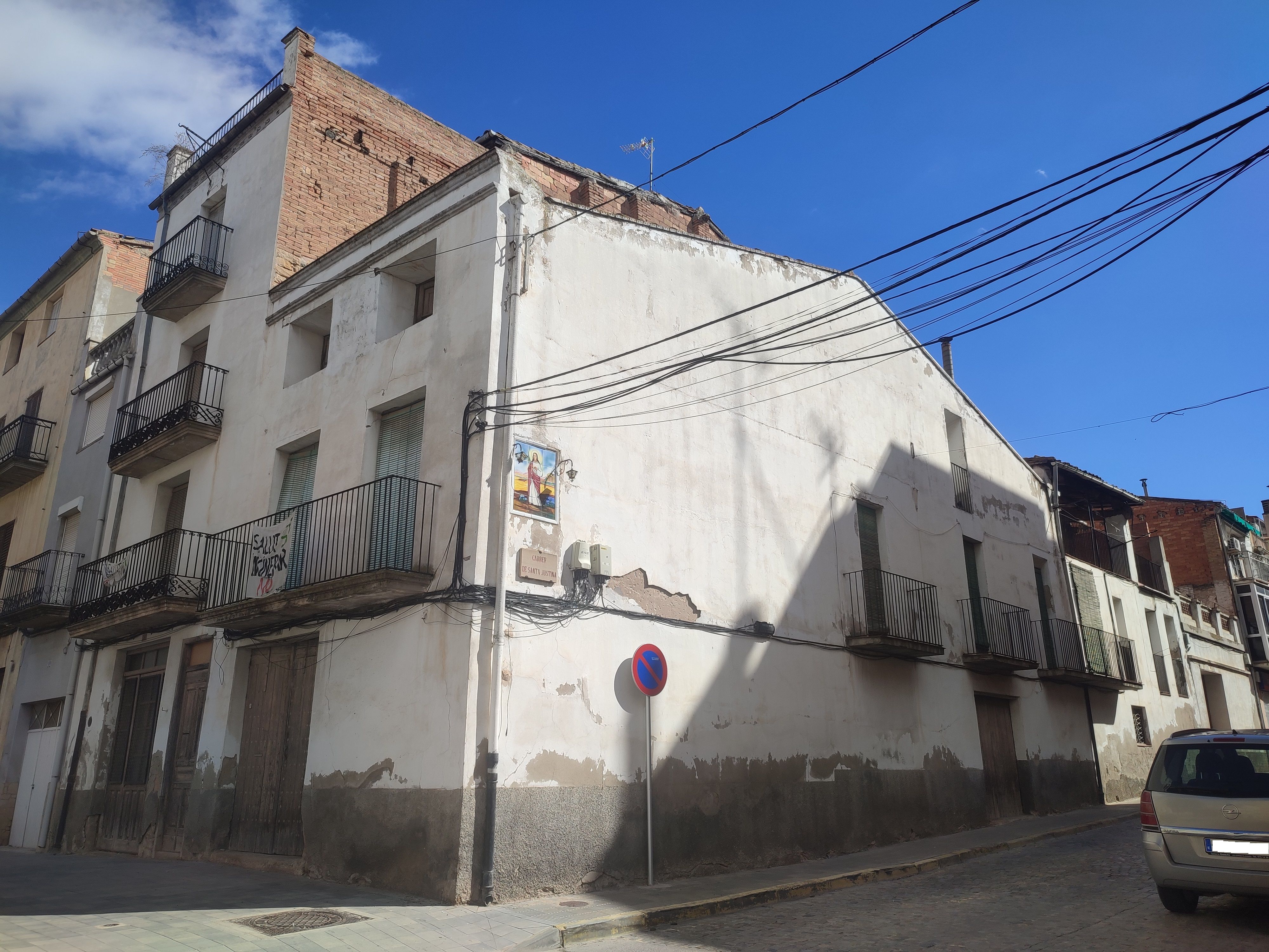 Vista exterior de Casa o xalet en venda en Les Borges Blanques amb Calefacció, Terrassa i Moblat