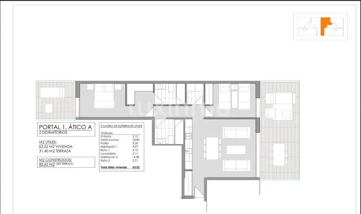 Penthouse mit Pool zum Verkauf in Centro ciudad, imagen 14