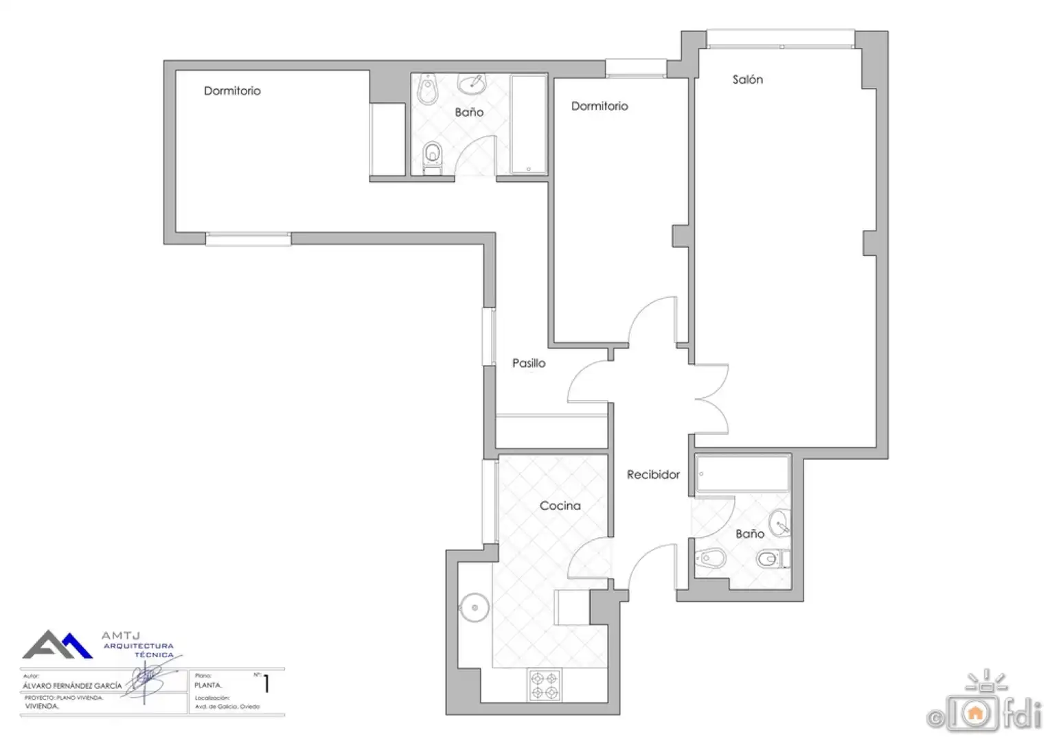Wohnung zum Verkauf in Oviedo - Avda. de Galicia / Edificio Las Catalinas, Masip