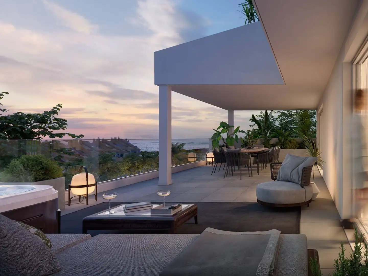 Terrassa de Apartament en venda en Benalmádena amb Aire condicionat, Calefacció i Jardí privat