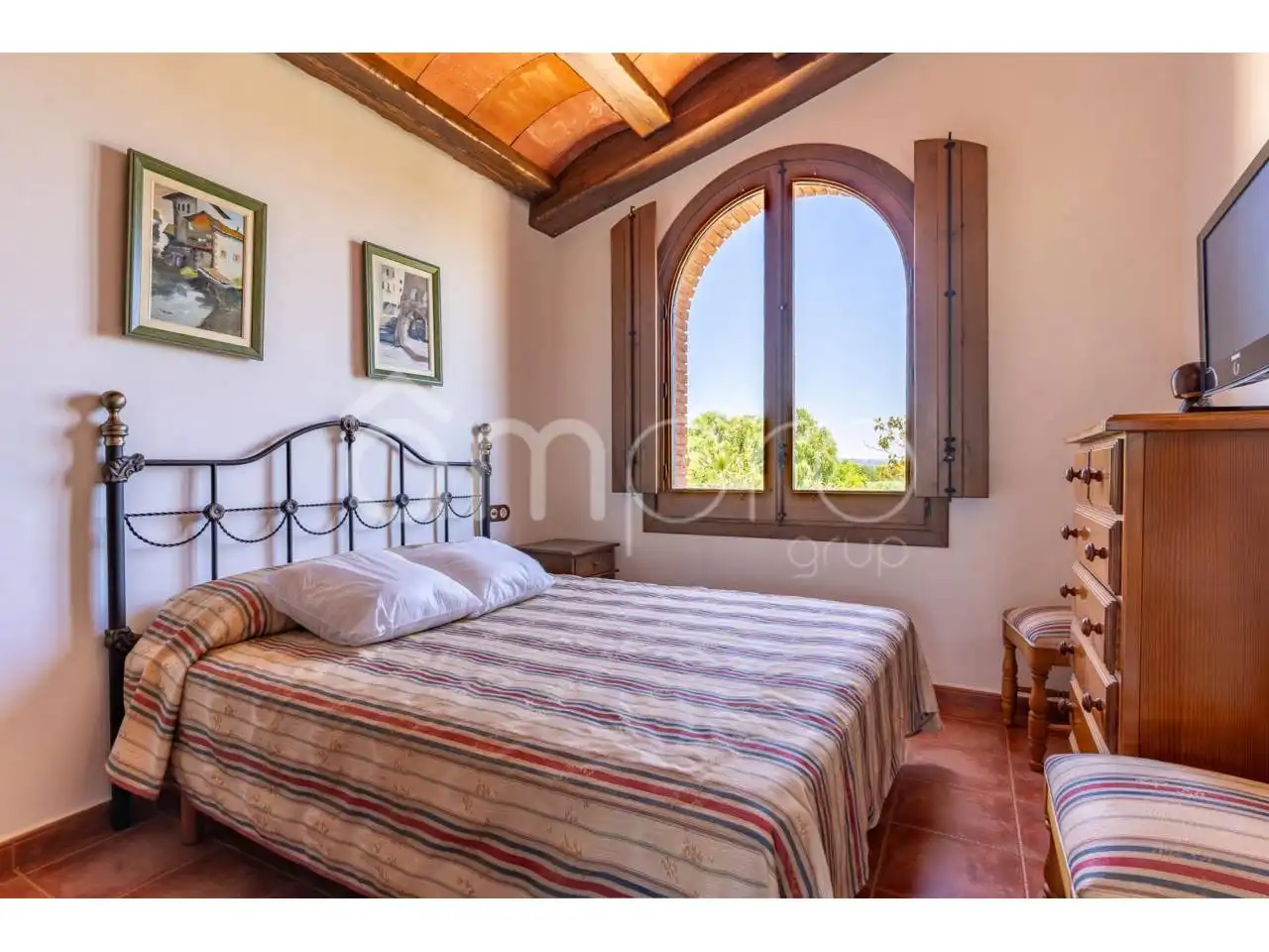 Habitación de Finca rústica en venta en Vilallonga del Camp con Calefacción, Jardín privado y Terraza