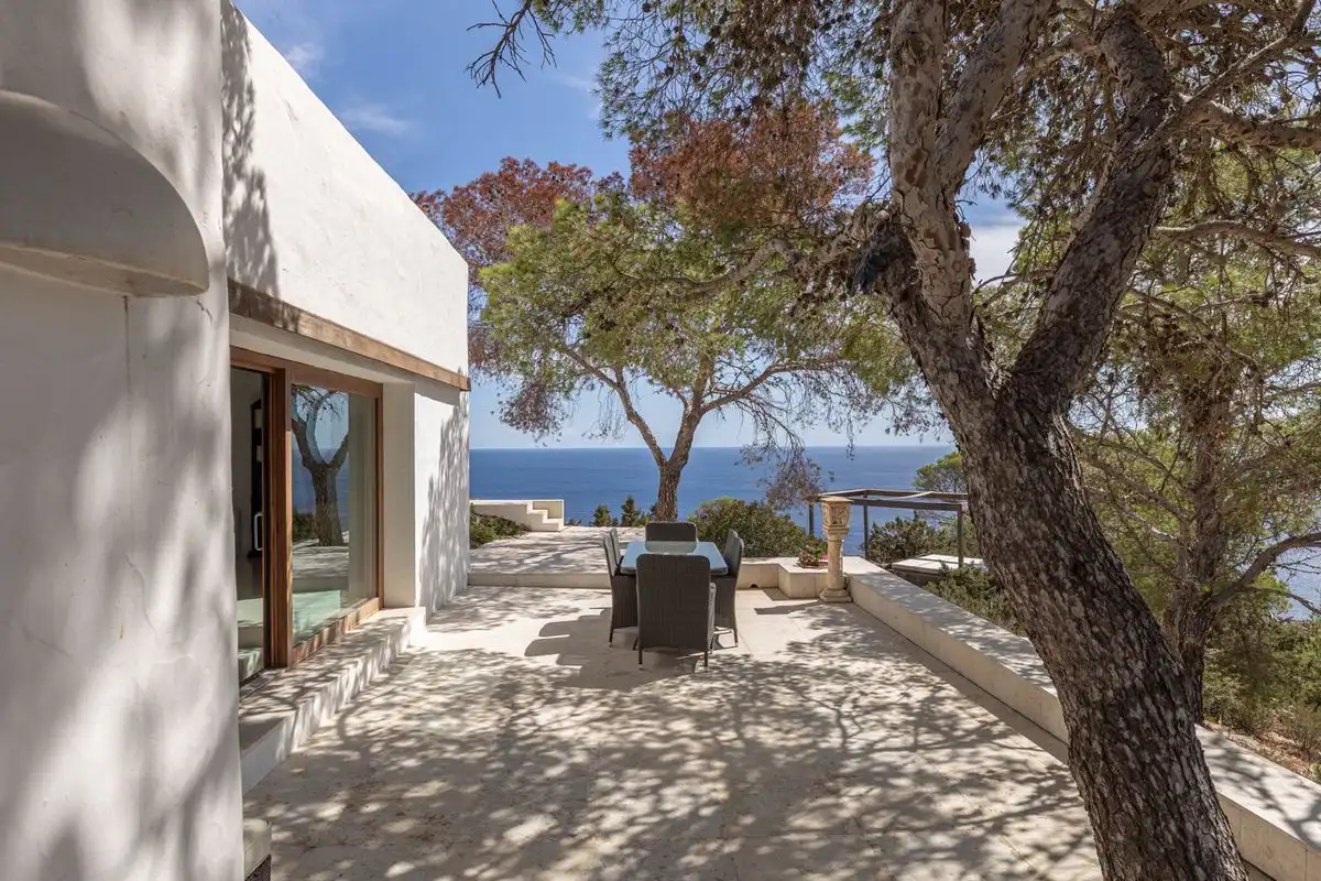 Terrassa de Casa o xalet en venda en Santa Eulària des Riu amb Aire condicionat, Calefacció i Jardí privat