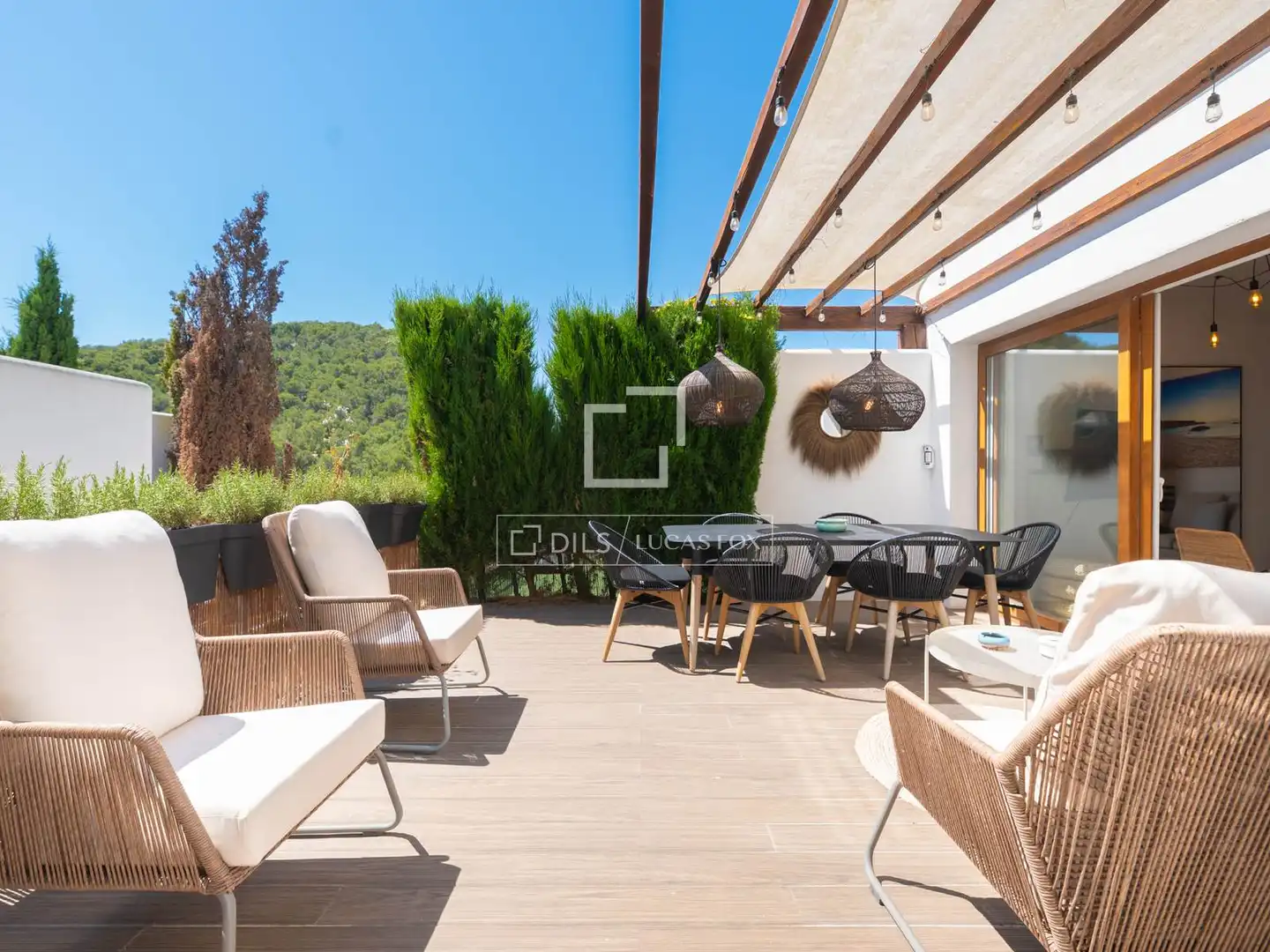 Terrasse von Haus oder Chalet zum Verkauf in Santa Eulària des Riu mit Klimaanlage, Heizung und Terrasse