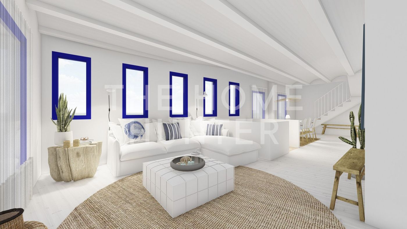 Sala d'estar de Casa o xalet en venda en L'Escala amb Aire condicionat, Calefacció i Terrassa