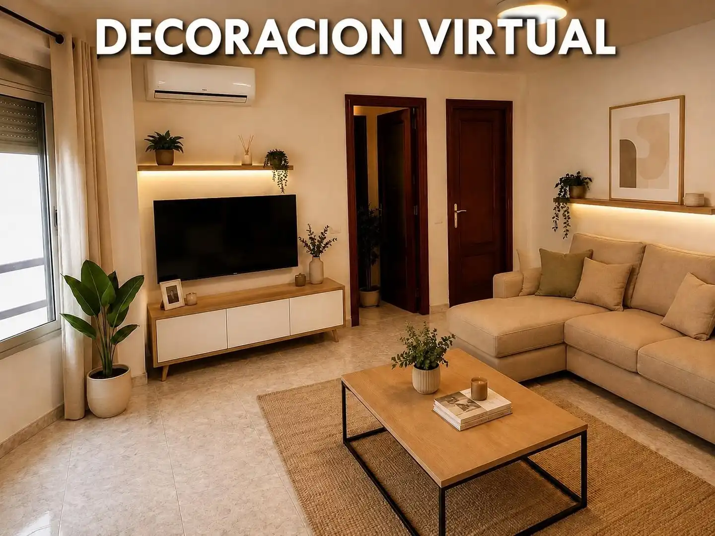 Living room of Flat for sale in Valencia  with Air Conditioner