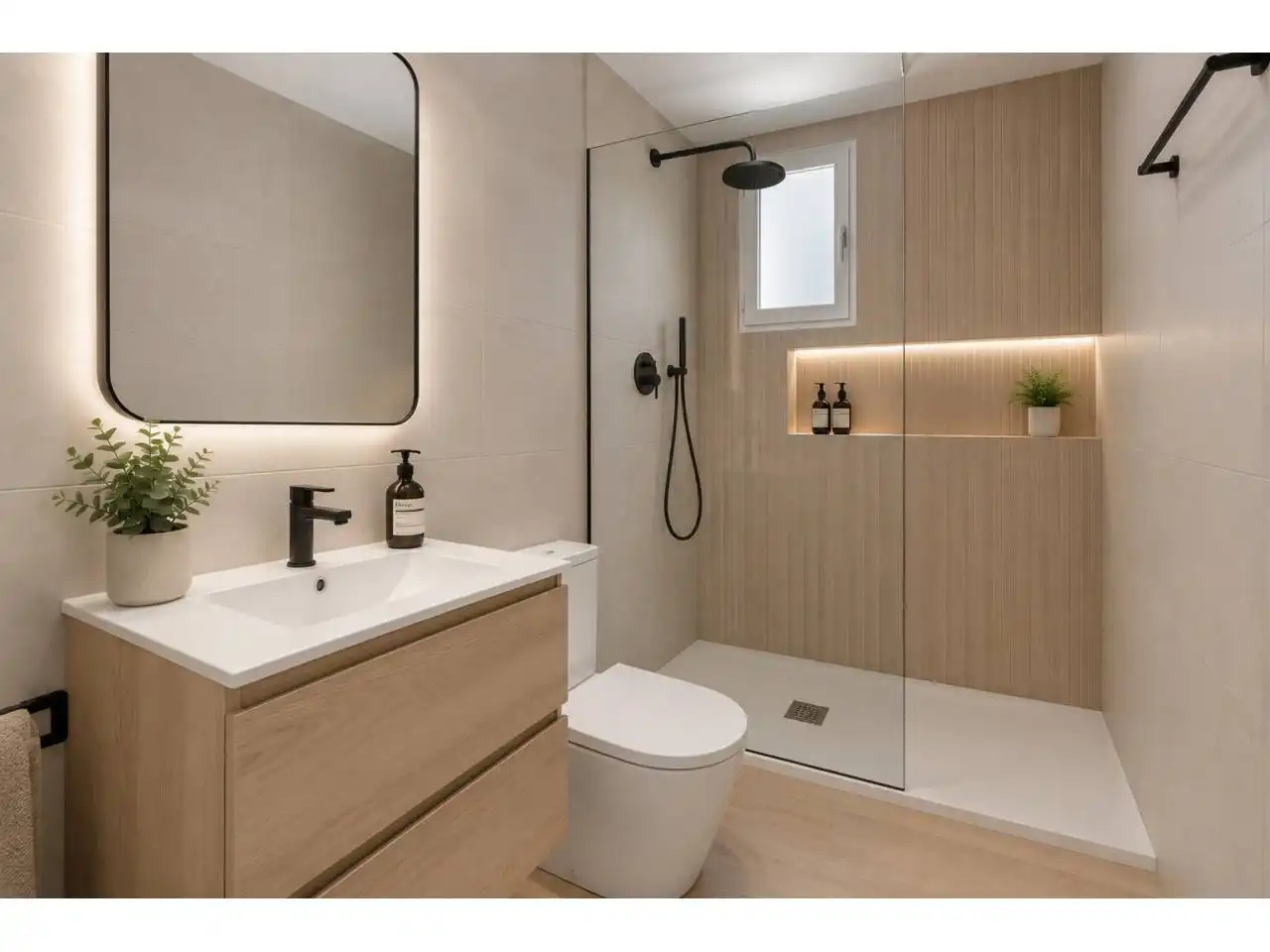 Bathroom of Flat for sale in Barcelona  with Air Conditioner and Balcony