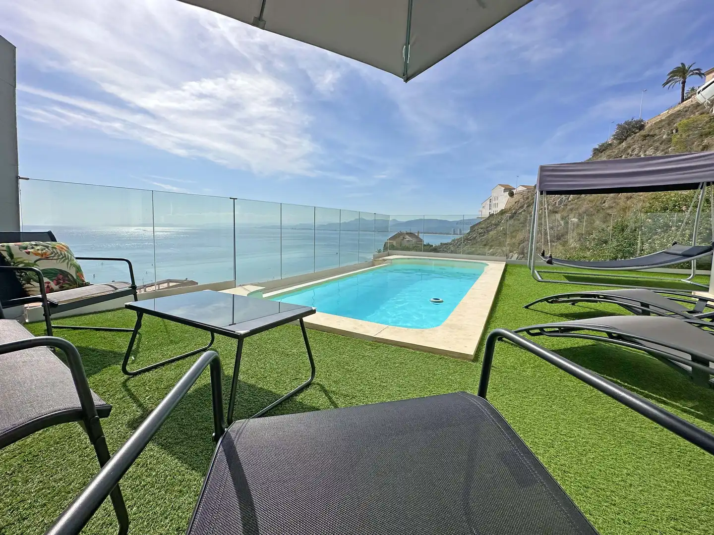 Swimming pool of Houses for rent in Cullera  with Air Conditioner, Heating and Terrace