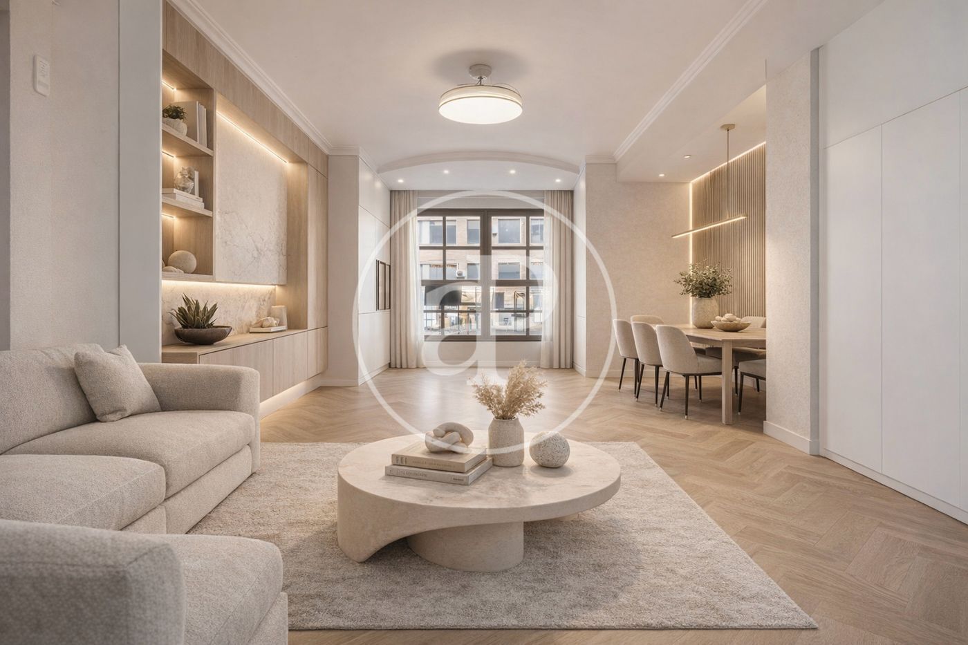 Sala de estar de Piso en venta en  Valencia Capital con Aire acondicionado, Calefacción y Jardín privado