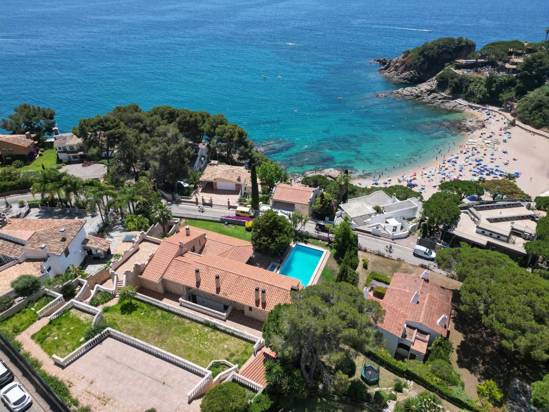 Jardí de Casa o xalet en venda en Blanes amb Aire condicionat, Calefacció i Piscina