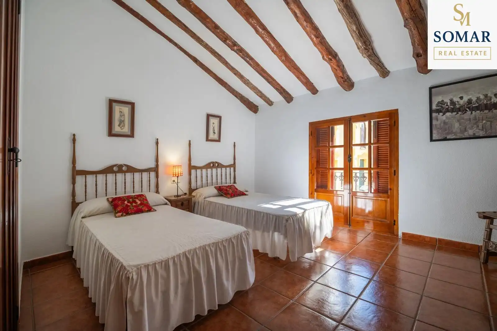 Dormitori de Finca rústica en venda en Mogente / Moixent amb Jardí privat, Terrassa i Piscina