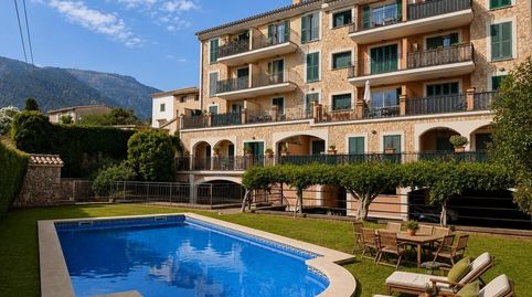 Planta Baja con Espectacular Terraza de 40 m2, Piscina y Vistas a la Serra de Tramuntana en Sóller