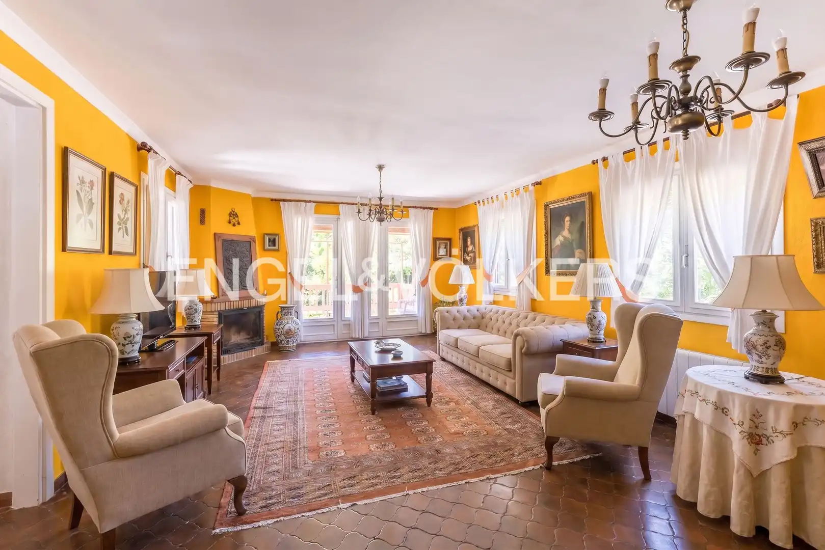 Sala de estar de Casa o chalet en venta en San Agustín del Guadalix con Aire acondicionado, Calefacción y Jardín privado