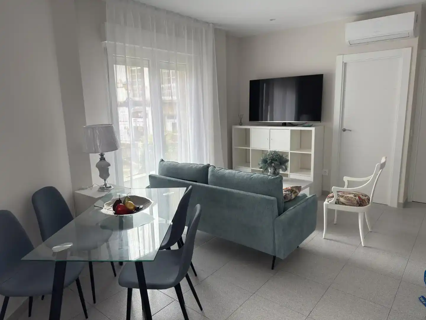 Sala d'estar de Pis de lloguer en A Pobra do Caramiñal, A Coruña
