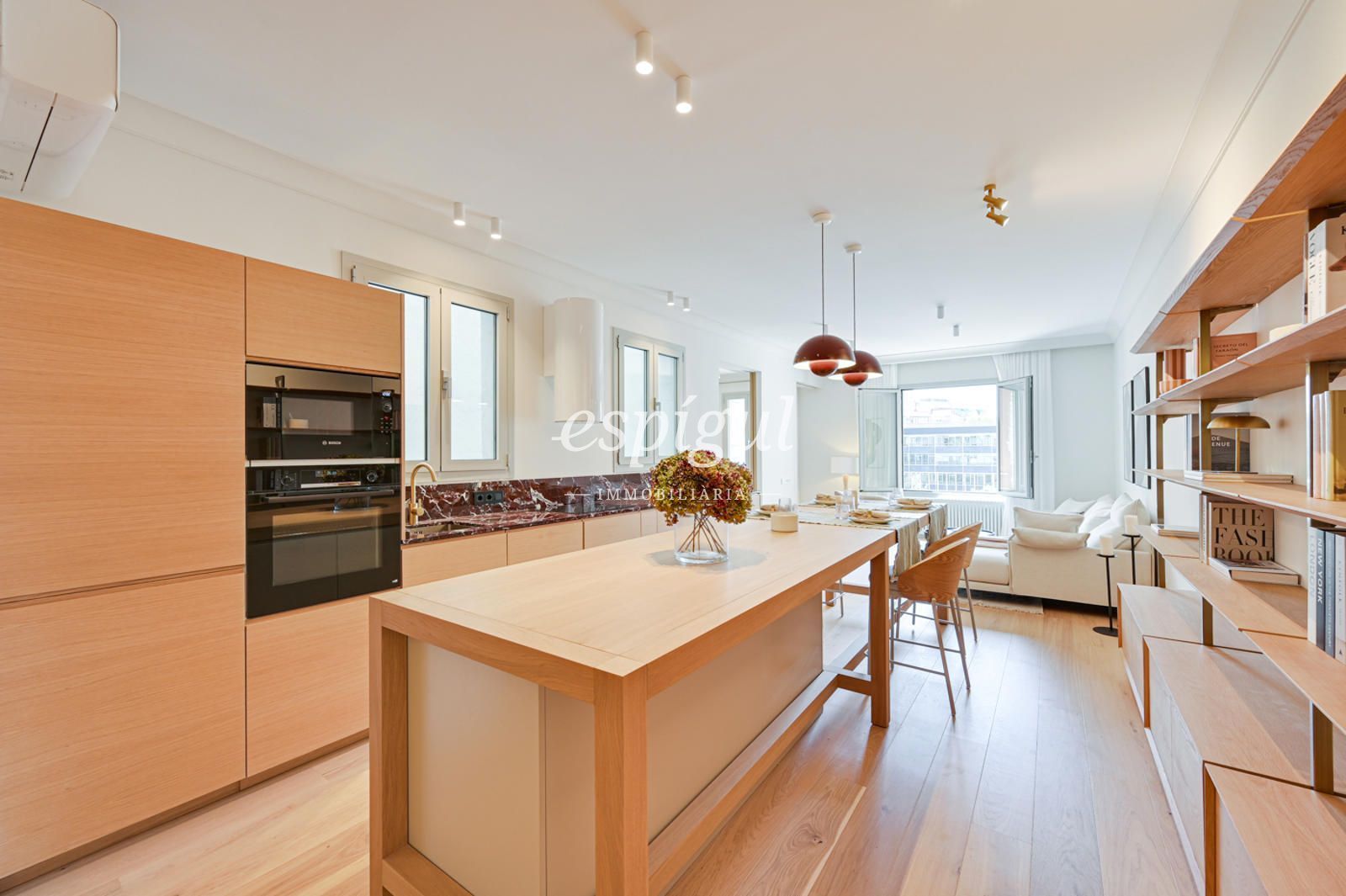Kitchen of Flat for sale in  Barcelona Capital  with Air Conditioner, Heating and Parquet flooring