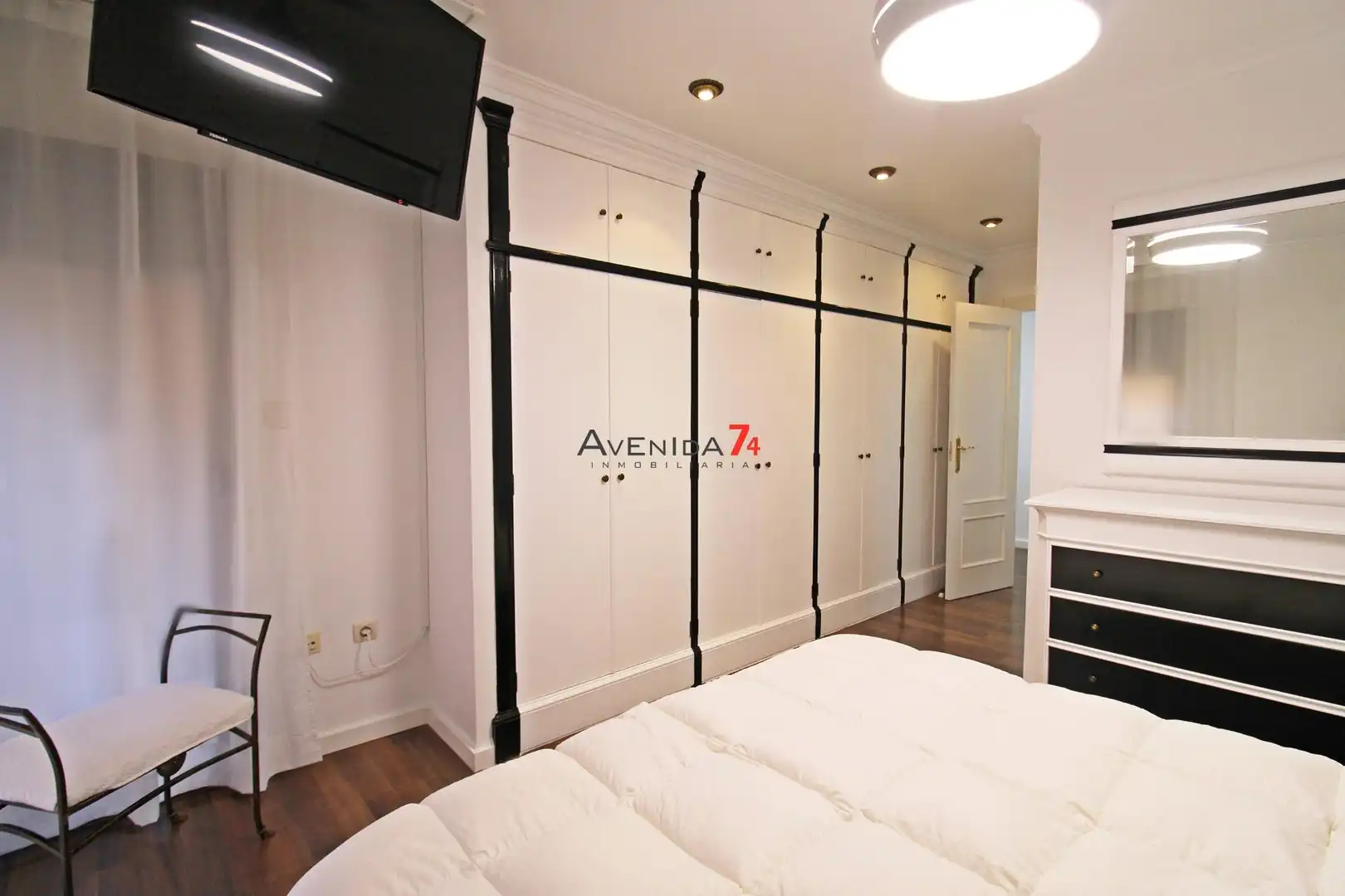 Schlafzimmer von Wohnung zum Verkauf in Lorca mit Klimaanlage, Heizung und Parkett