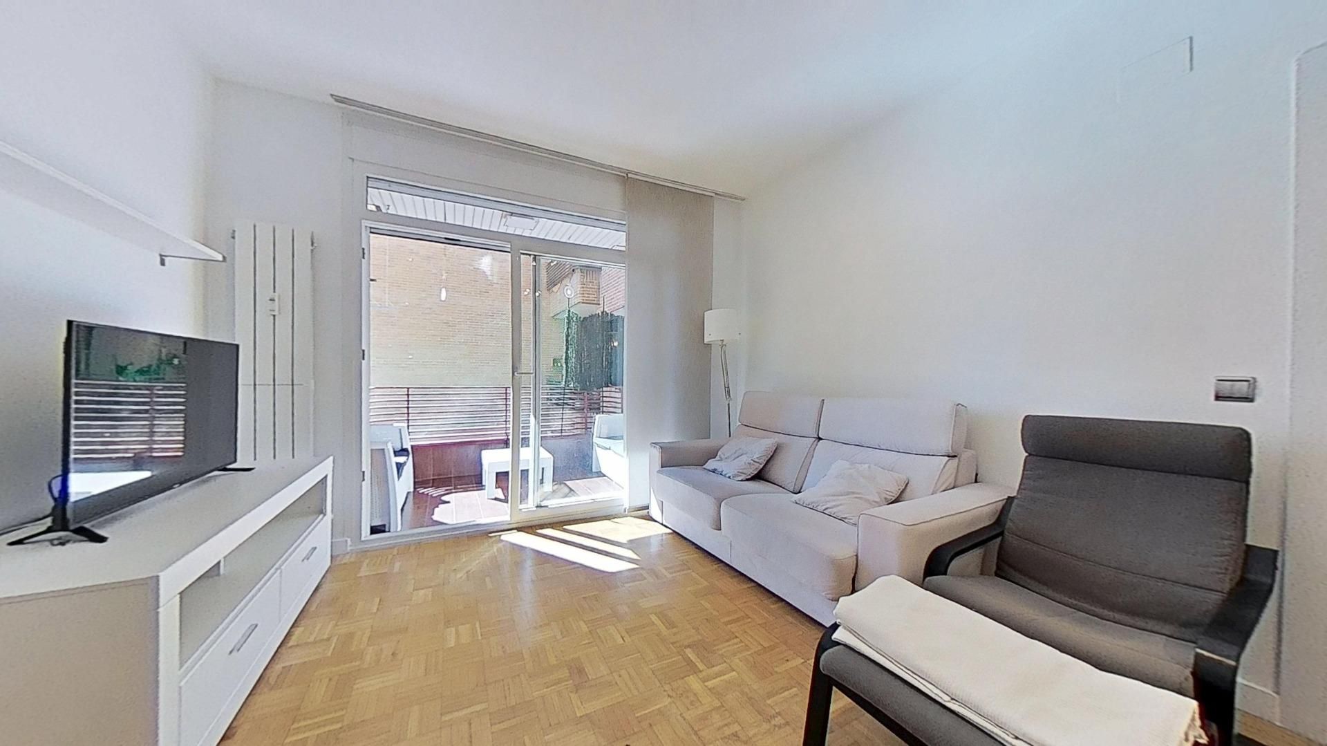 Living room of Flat to rent in  Madrid Capital  with Heating and Terrace