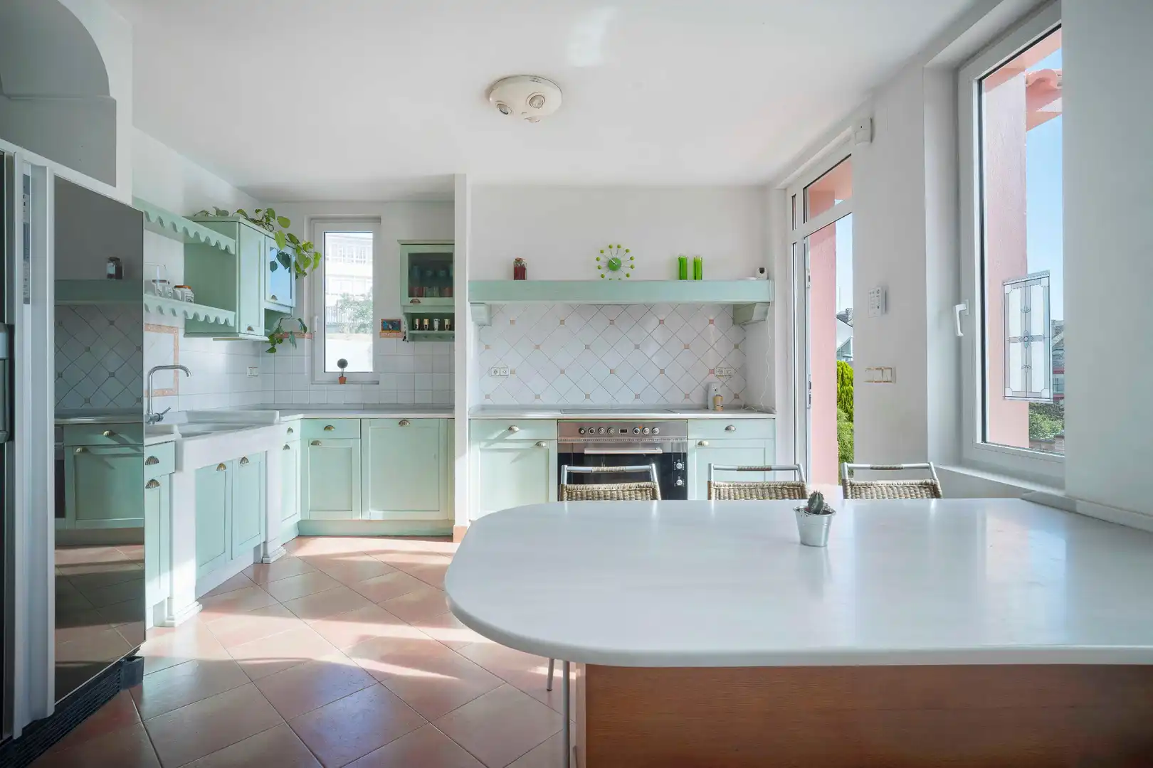 Cocina de Casa o chalet en venta en A Coruña Capital  con Calefacción, Jardín privado y Parquet