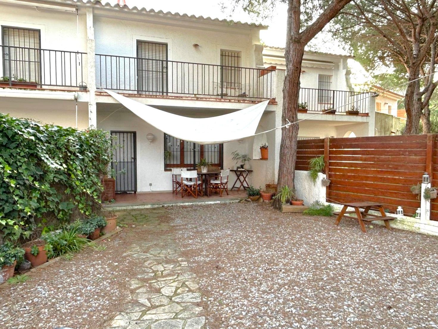 Jardí de Casa adosada en venda en Castell-Platja d'Aro amb Balcó