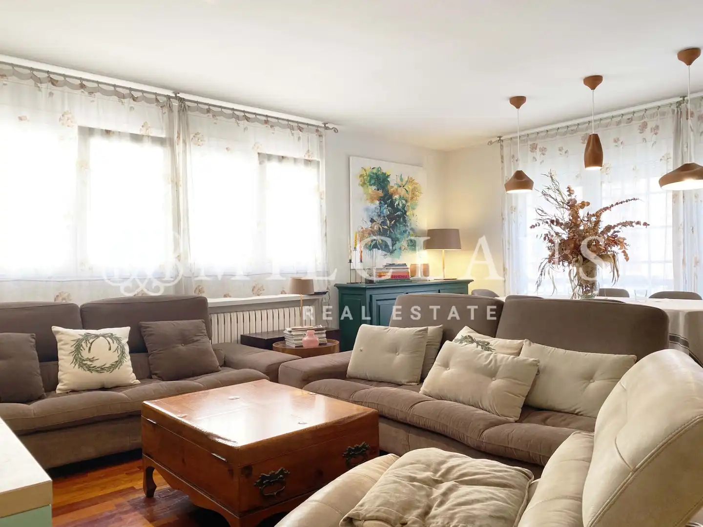 Sala de estar de Piso de alquiler en Centre - Sant Oleguer