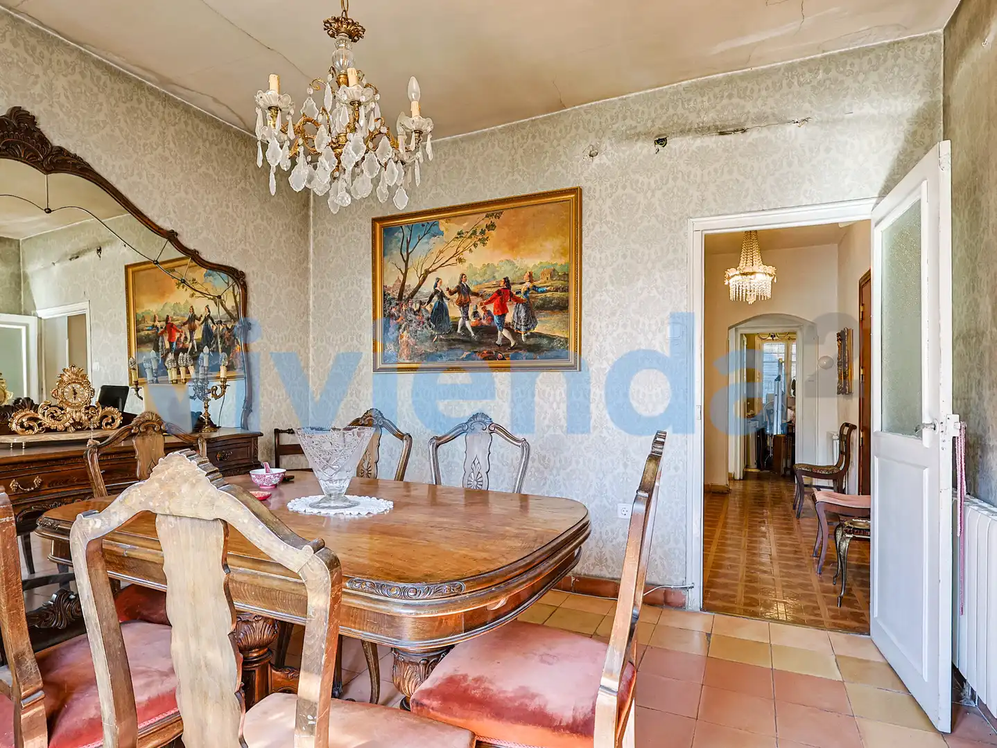 Dining room of Flat for sale in Madrid  with Heating, Terrace and Storage room