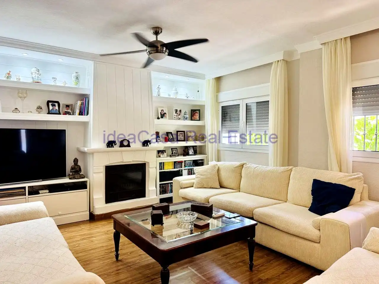 Sala de estar de Casa o chalet en venta en Málaga Capital con Aire acondicionado, Jardín privado y Terraza