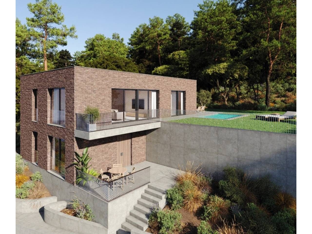 Vista exterior de Casa o xalet en venda en Matadepera amb Aire condicionat, Calefacció i Jardí privat