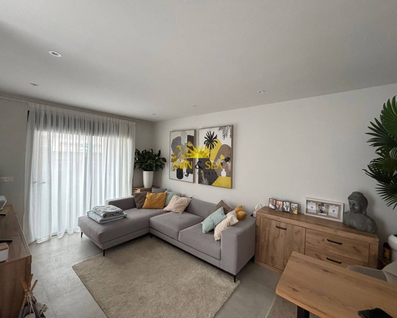 Sala d'estar de Planta baixa de lloguer en Pilar de la Horadada amb Aire condicionat, Calefacció i Terrassa