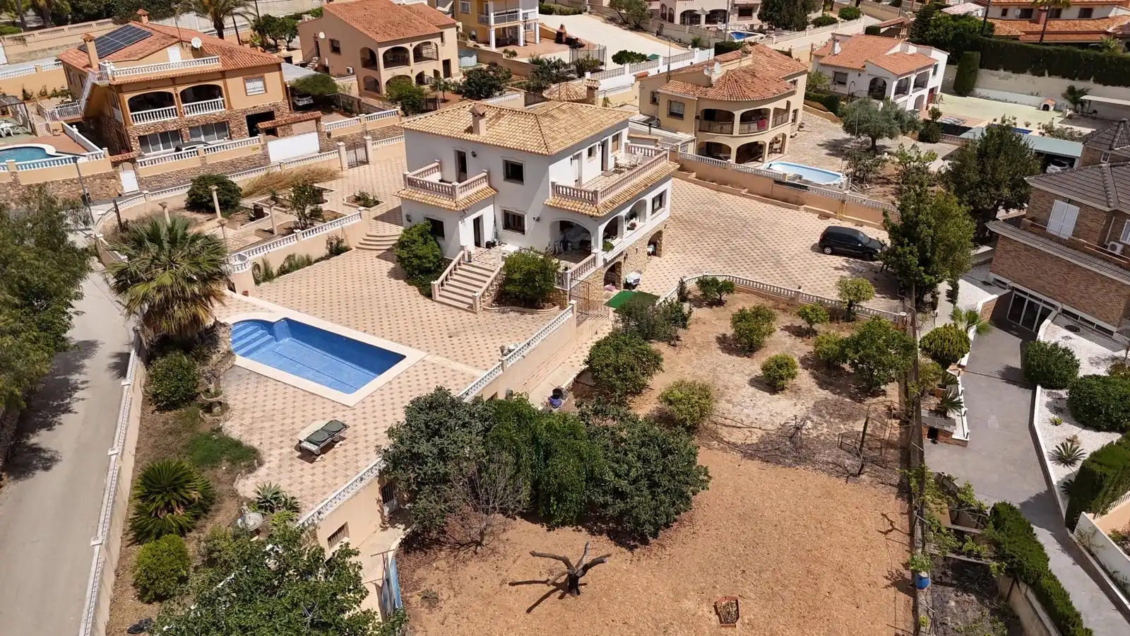 Exterior view of Houses for sale in Calpe / Calp  with Air Conditioner, Private garden and Terrace