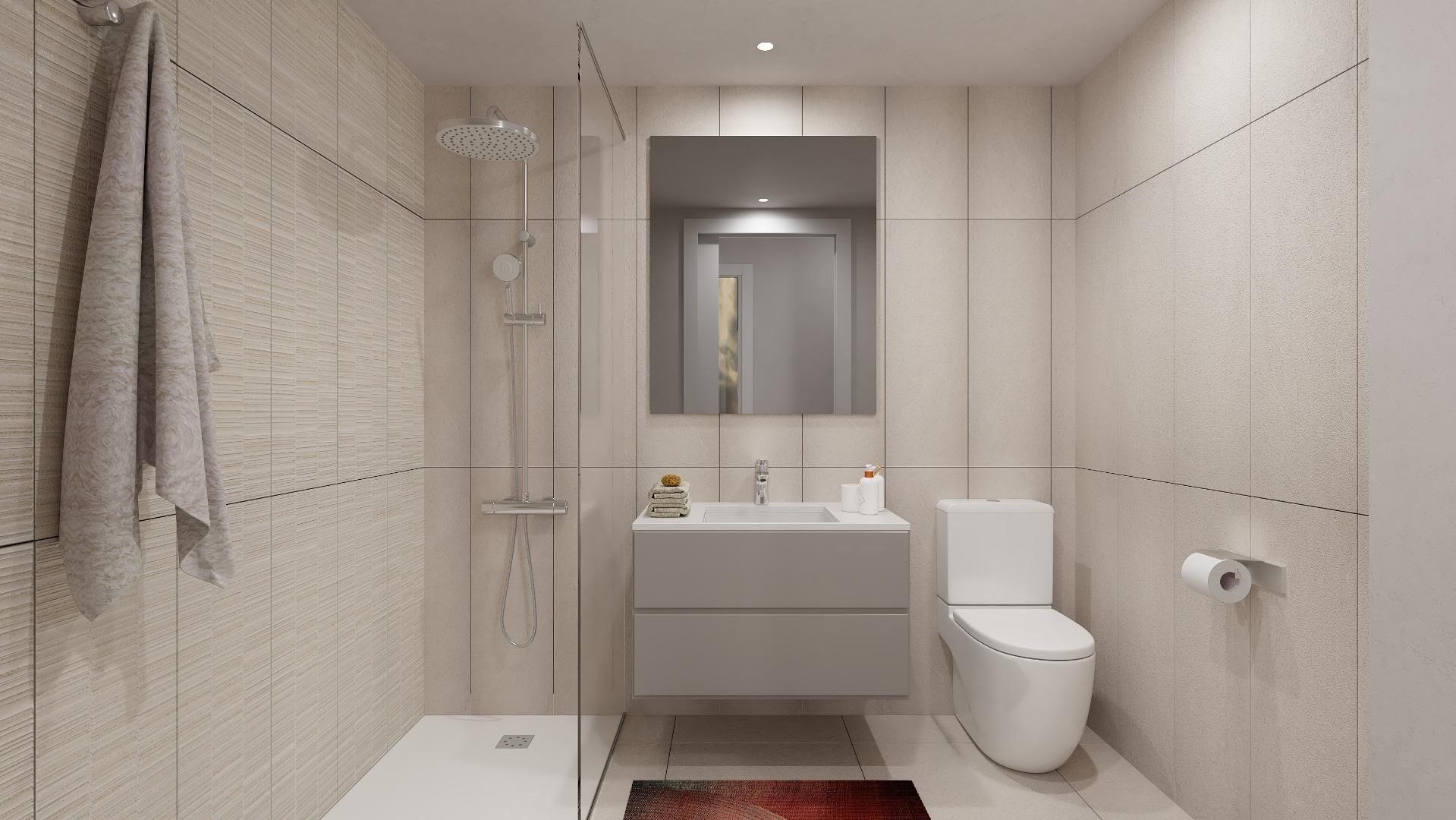 Bathroom of Flat for sale in Santa Coloma de Gramenet  with Heating, Terrace and Balcony