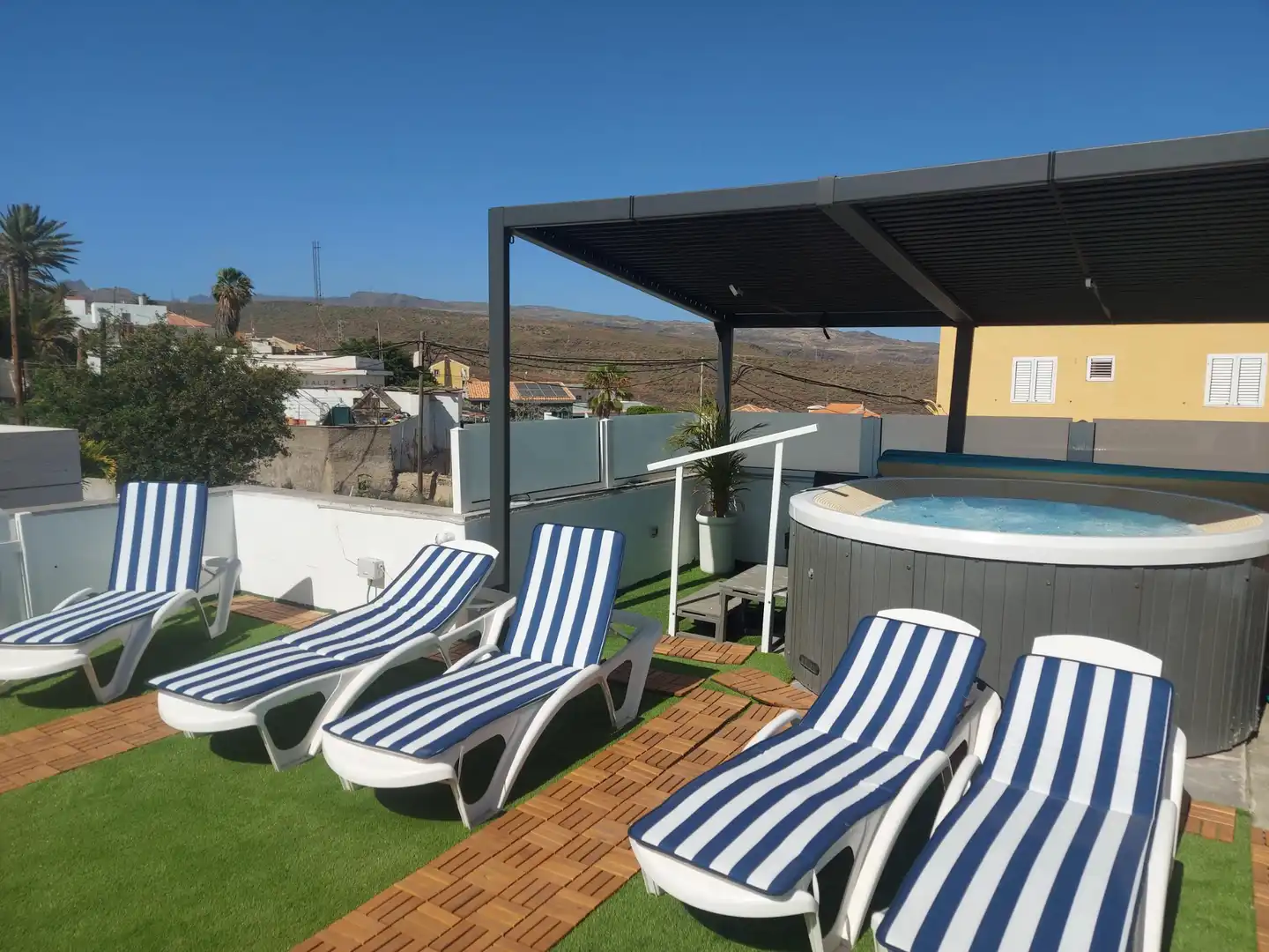 Terraza de Casa o chalet en venta en San Bartolomé de Tirajana con Aire acondicionado, Jardín privado y Terraza