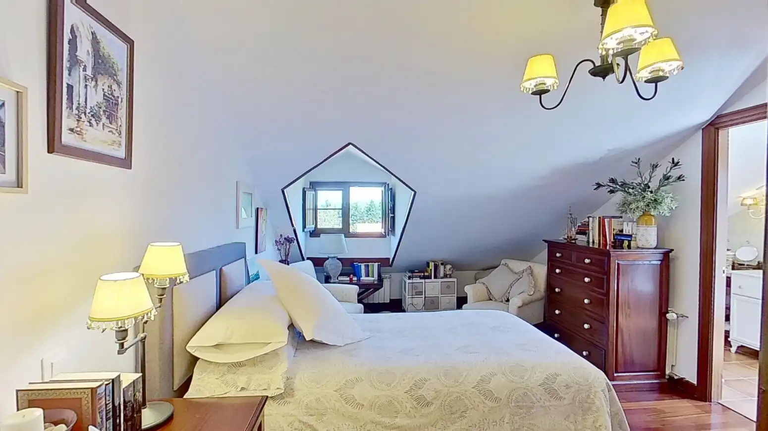 Habitación de Casa o chalet en venta en Alfoz de Lloredo con Calefacción, Terraza y Balcón