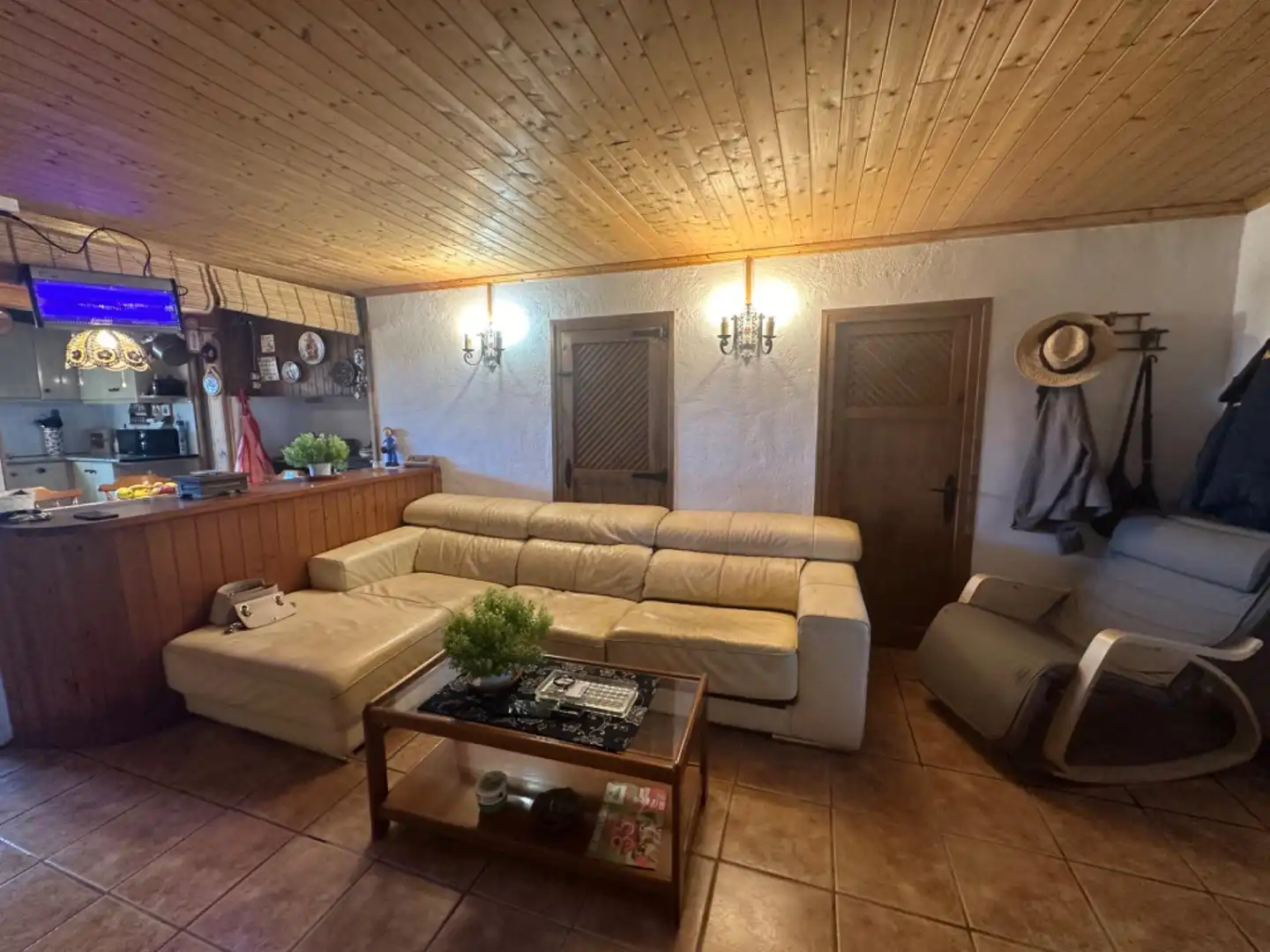 Sala d'estar de Finca rústica en venda en Aldover amb Calefacció, Jardí privat i Terrassa