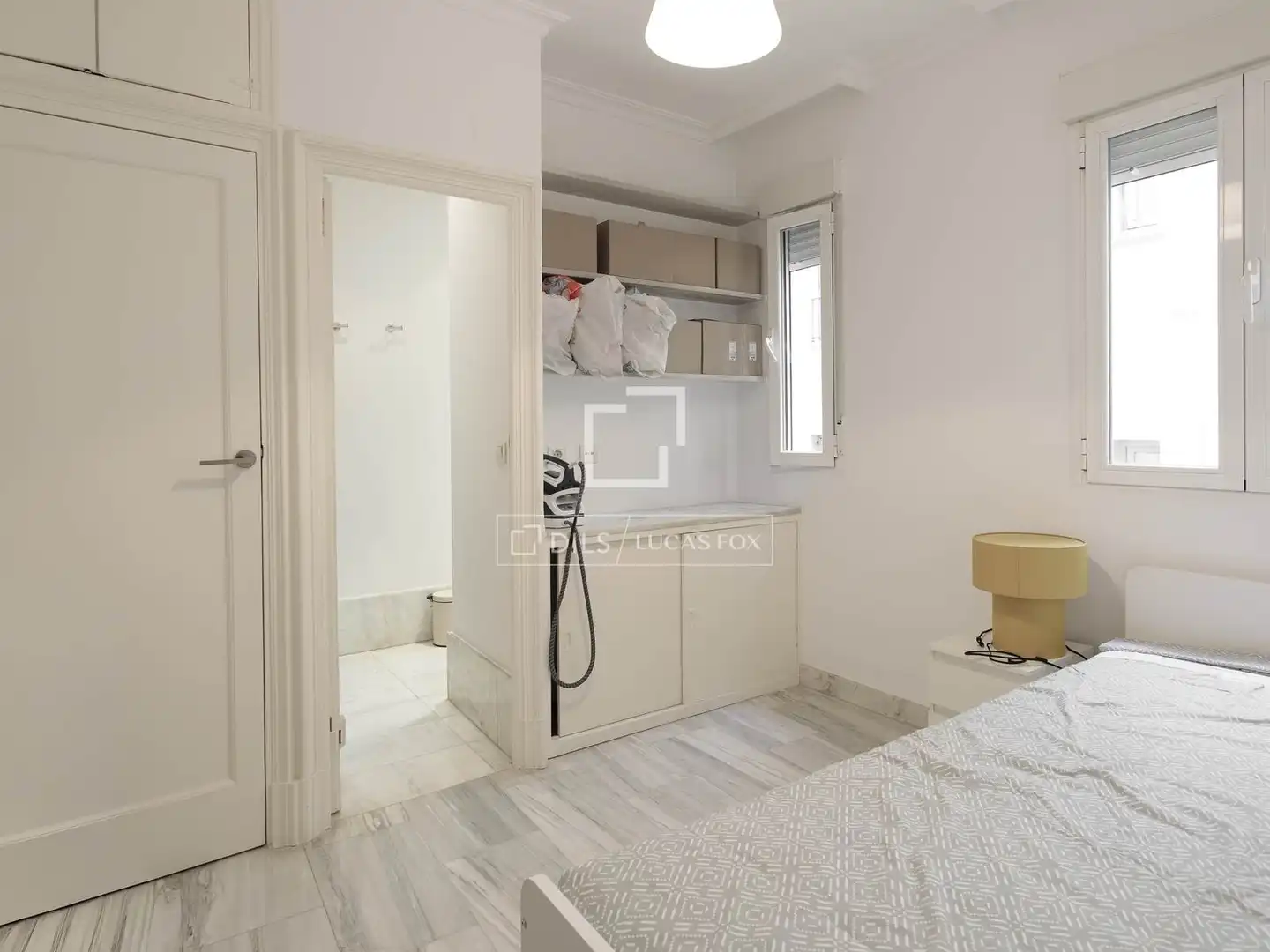 Schlafzimmer von Wohnung zur Miete in Madrid mit Klimaanlage, Heizung und Parkett