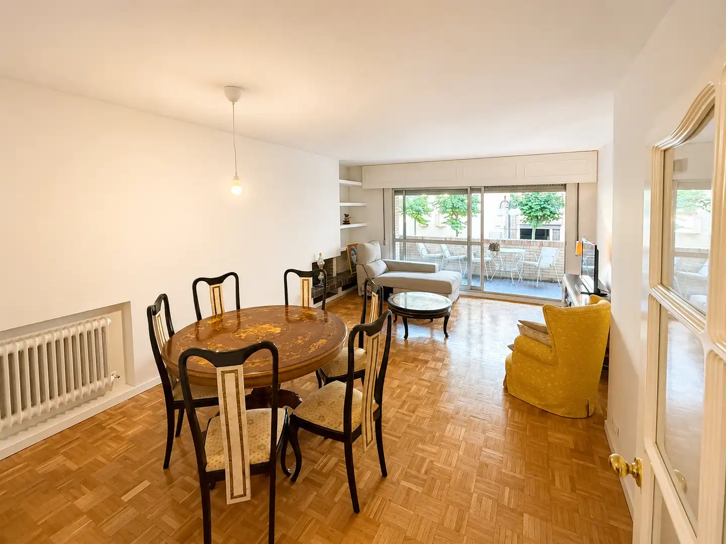 Dining room of Flat for rent in Majadahonda  with Heating, Parquet flooring and Terrace