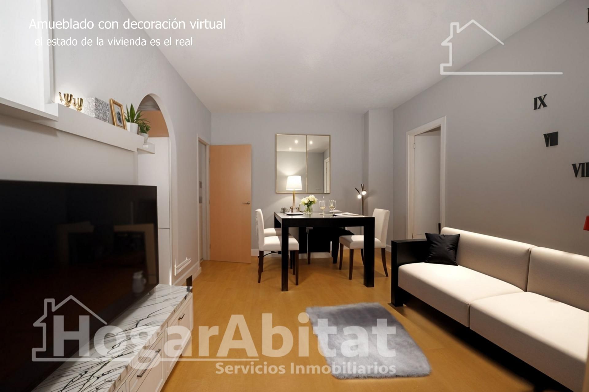 Living room of Flat for sale in Vilamarxant  with Air Conditioner and Balcony