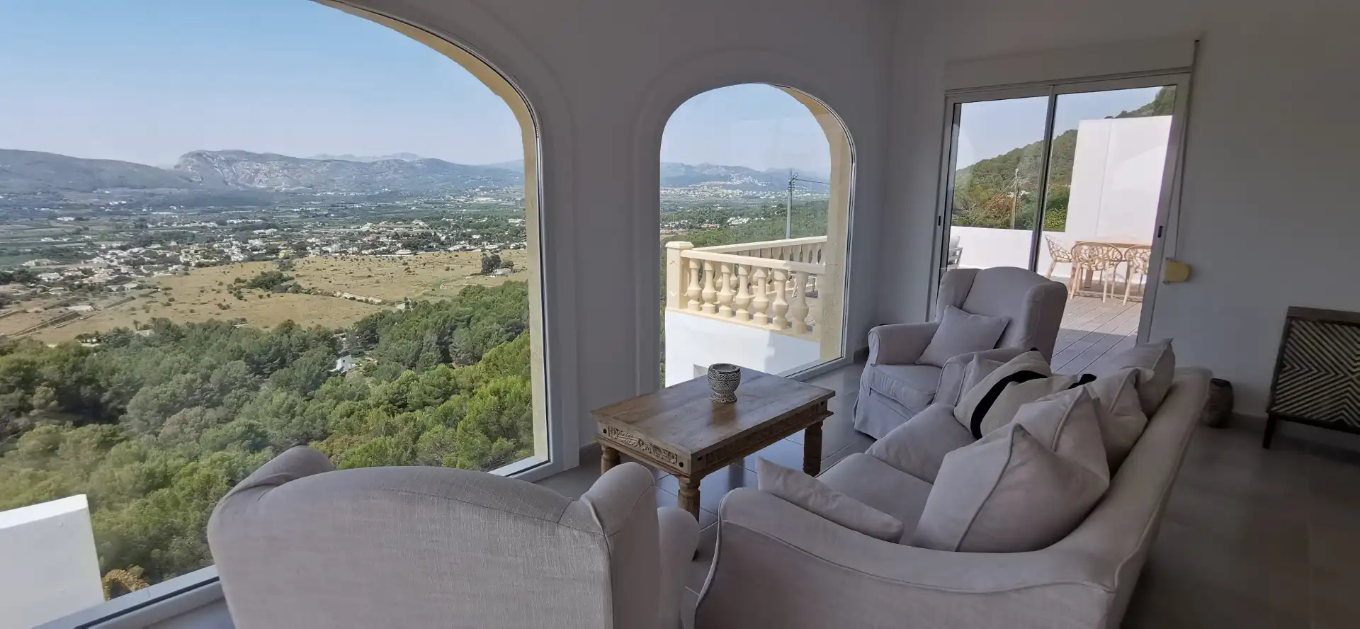 Sala de estar de Casa o chalet en venta en Jávea / Xàbia con Aire acondicionado, Calefacción y Jardín privado