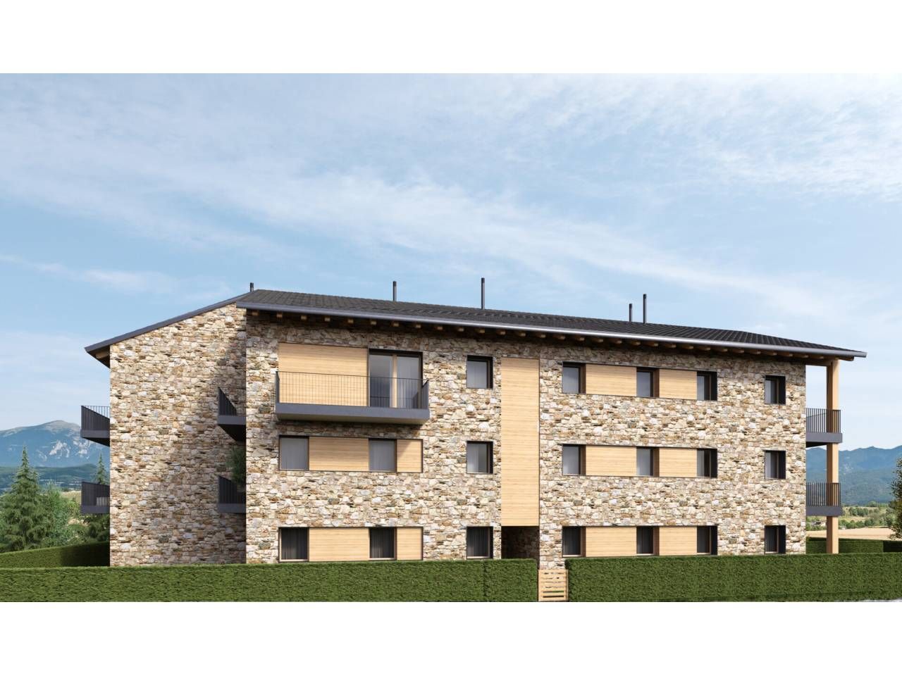 Vista exterior de Dúplex en venda en Bellver de Cerdanya amb Calefacció, Parquet i Traster