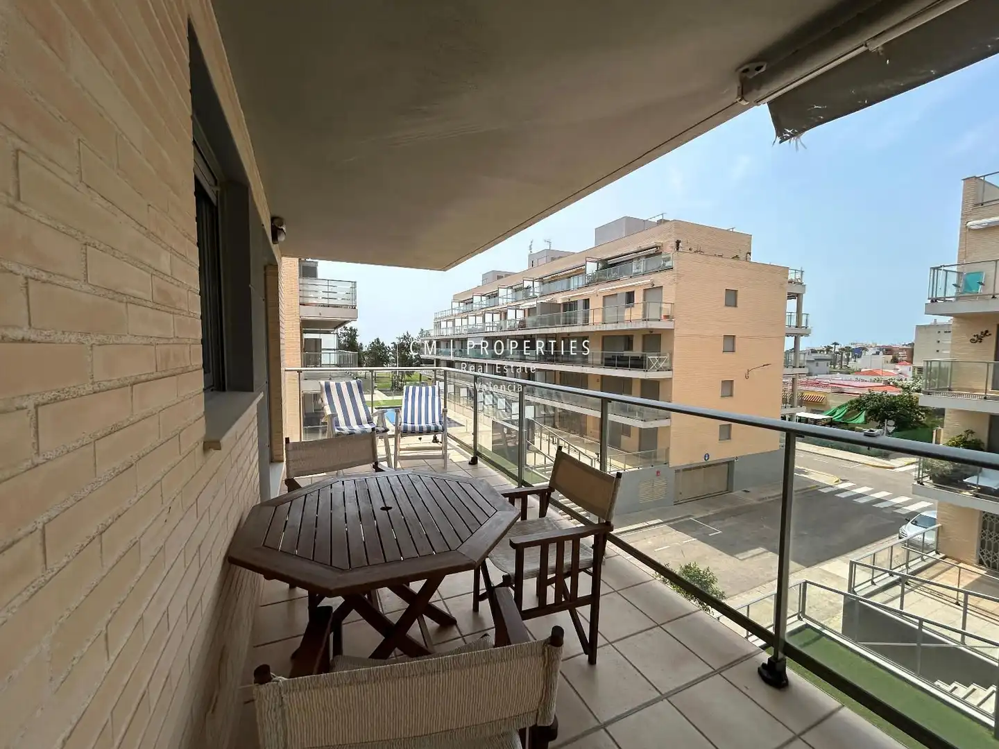Terrasse von Wohnungen zur Miete in Moncofa mit Klimaanlage, Heizung und Terrasse