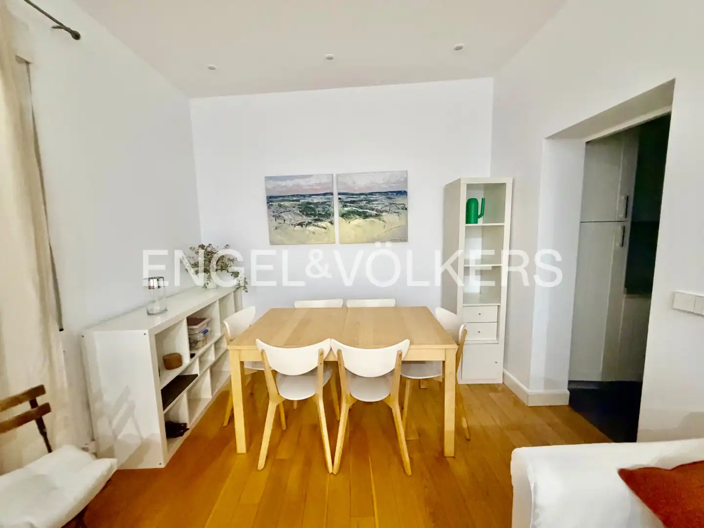 Esszimmer von Wohnung zur Miete in Madrid mit Heizung, Möbliert und Balkon
