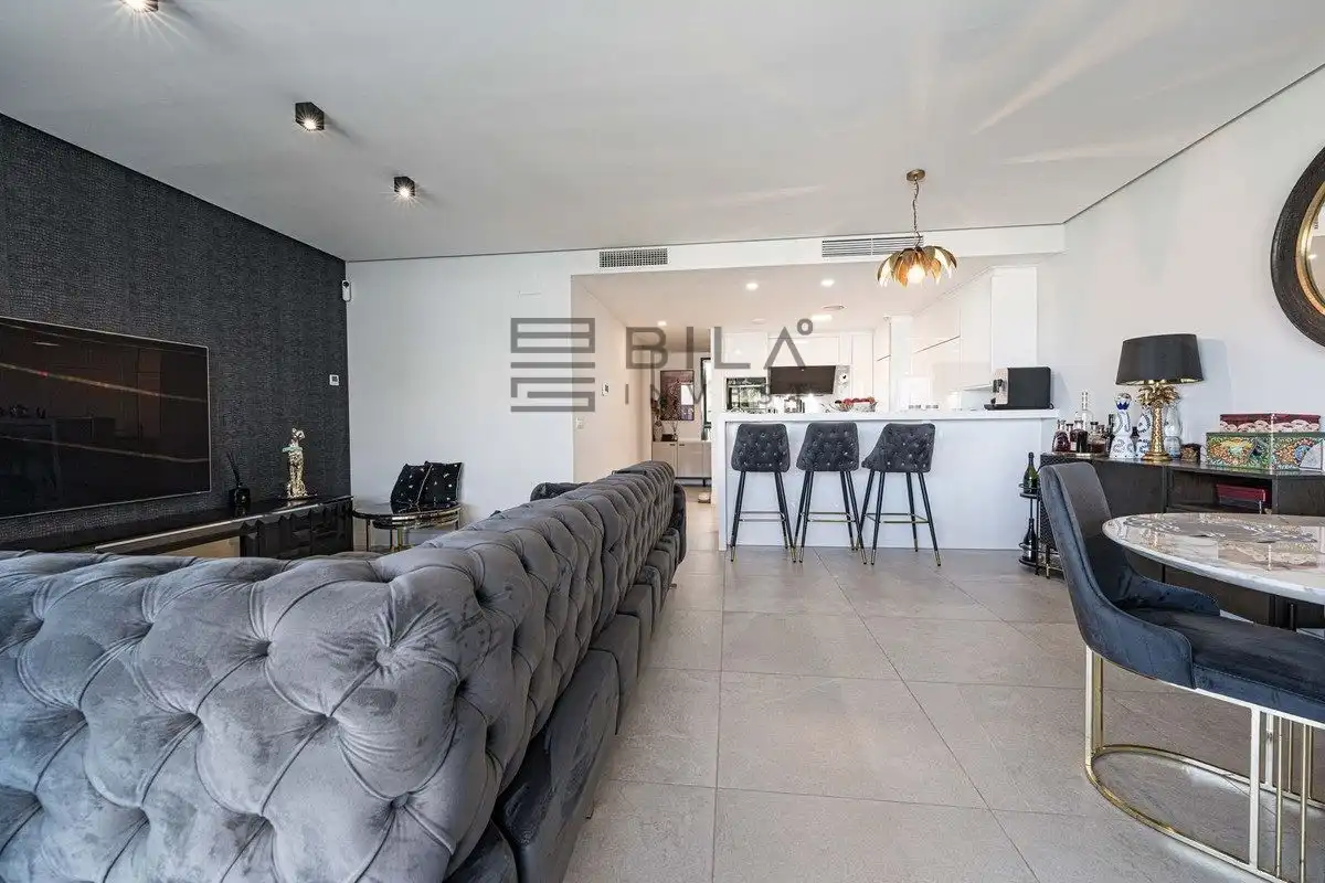 Living room of Duplexes for sale in Marbella  with Air Conditioner, Terrace and Storage room