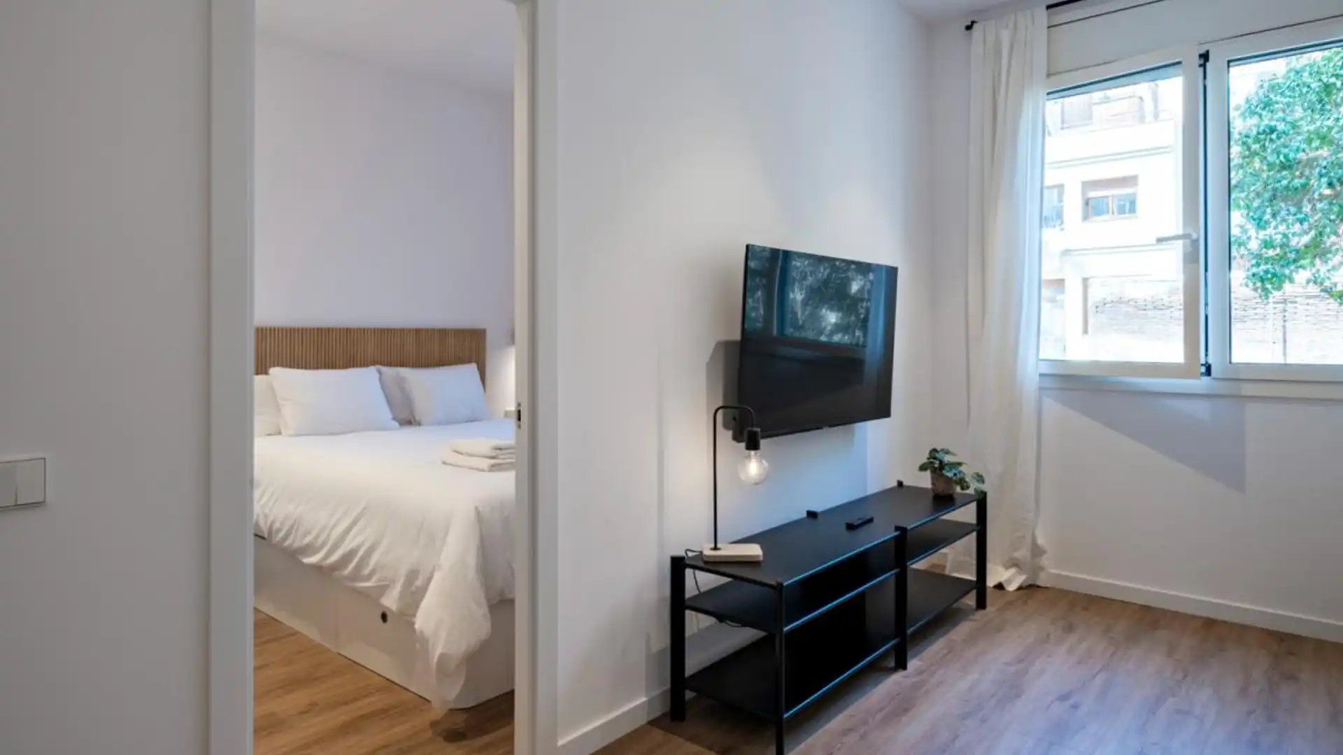 Bedroom of Apartments for rent in  Barcelona Capital  with Air Conditioner, Heating and Furnished