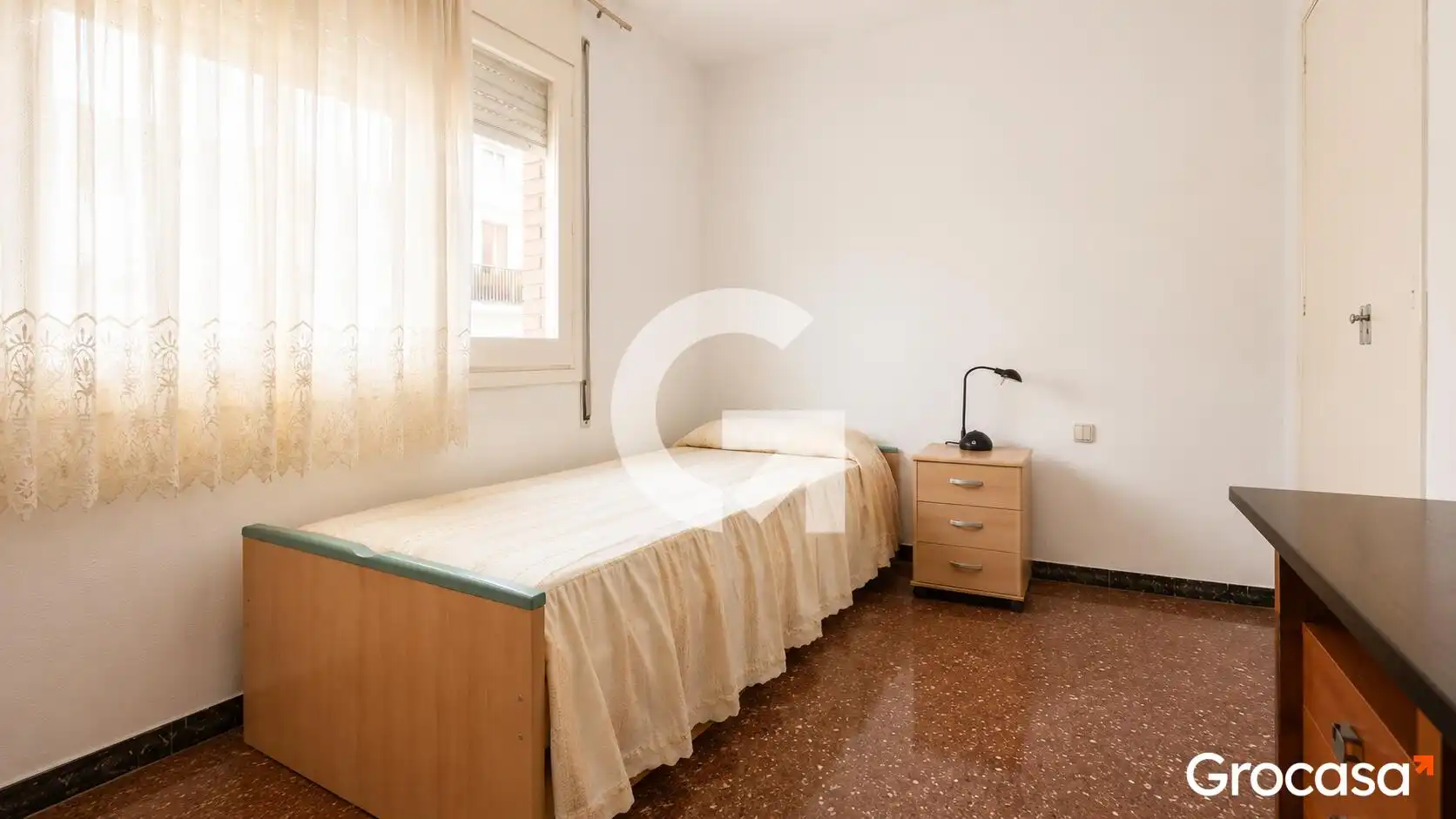 Bedroom of Flat for sale in L'Hospitalet de Llobregat  with Air Conditioner and Balcony