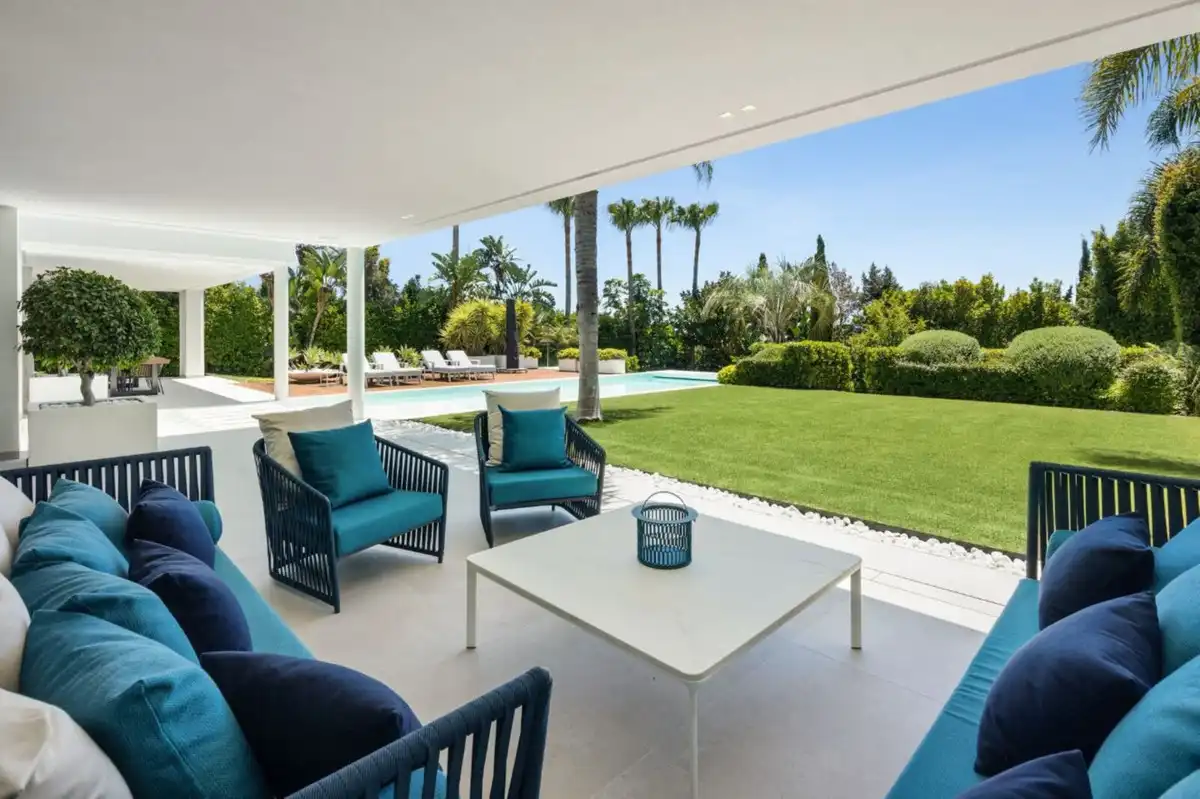 Terraza de Casa o chalet en venta en Marbella con Aire acondicionado, Jardín privado y Terraza