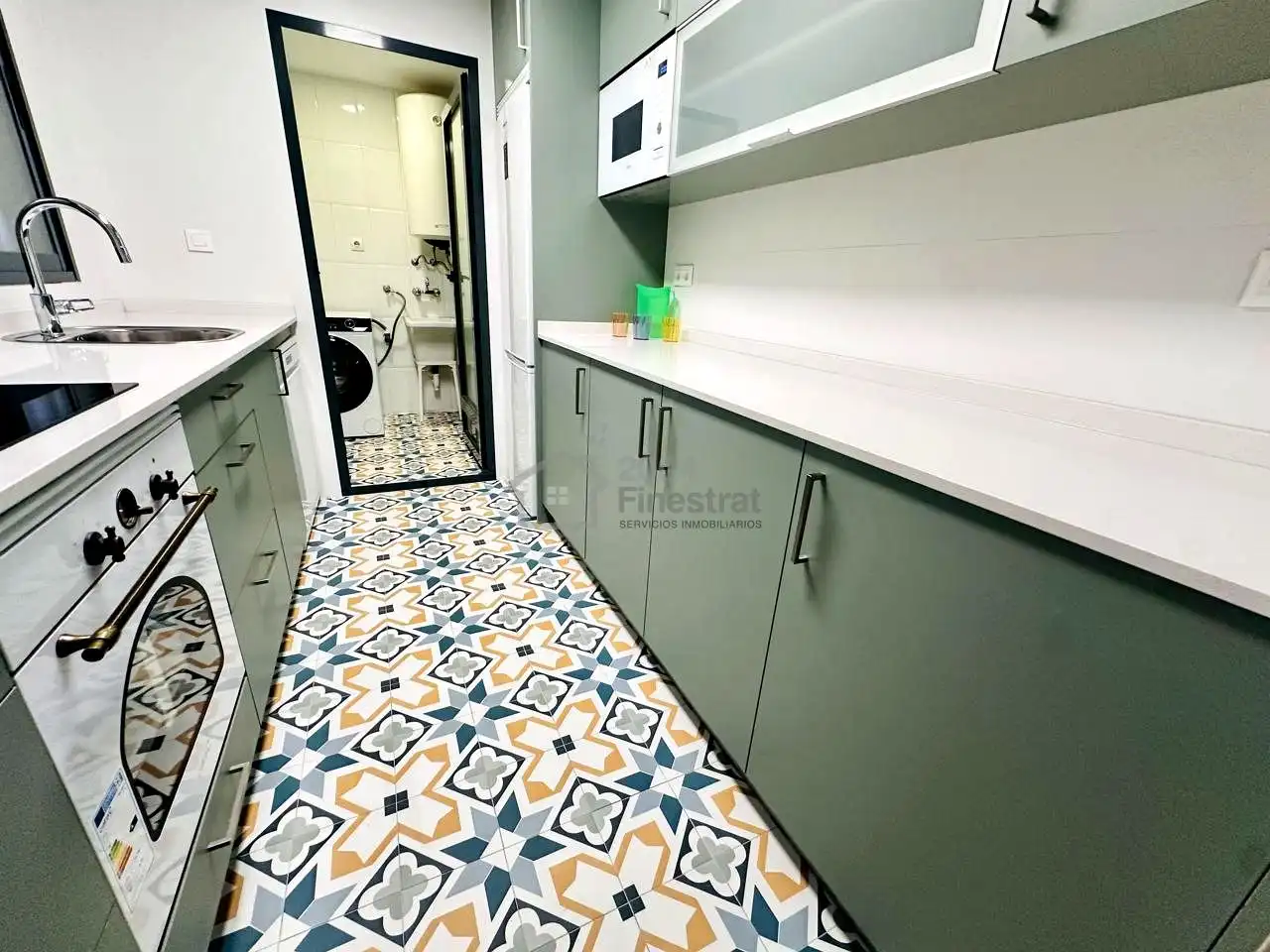 Kitchen of Flat for rent in Benidorm  with Terrace, Furnished and Community pool