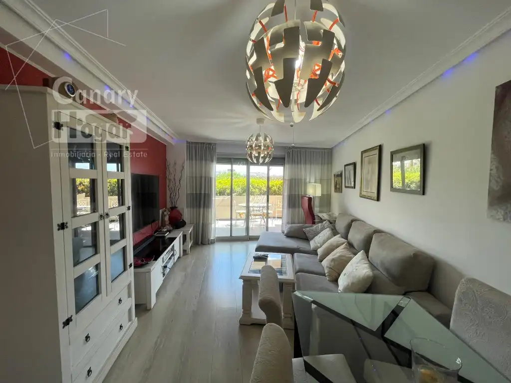 Sala de estar de Apartamento en venta en Granadilla de Abona con Calefacción, Jardín privado y Amueblado