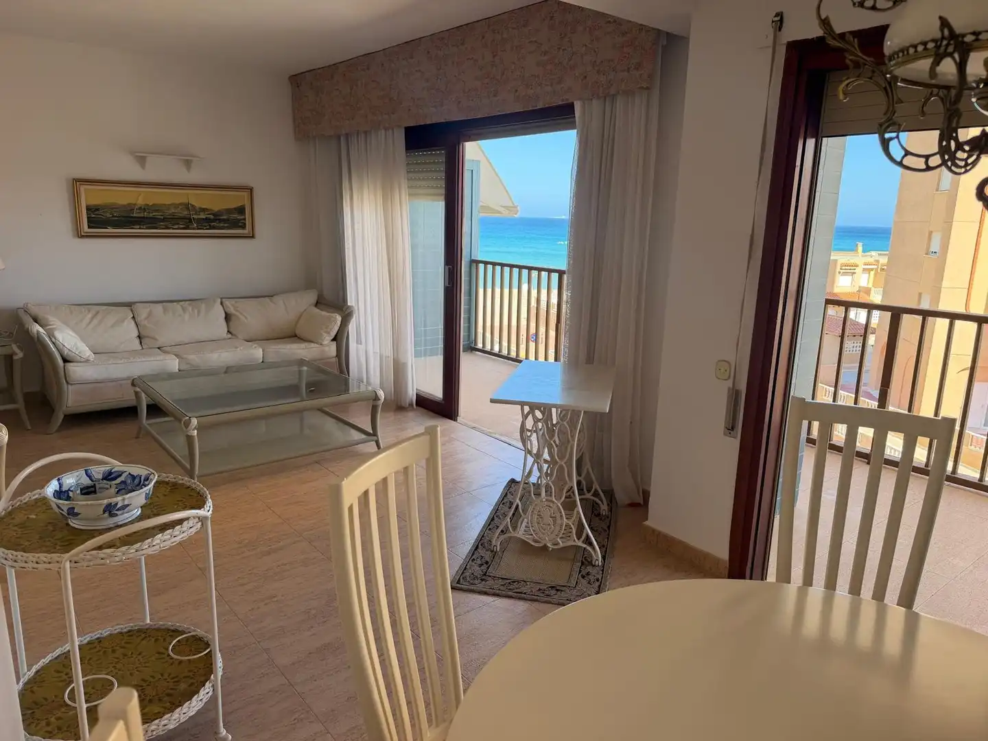 Sala de estar de Piso en venta en La Manga del Mar Menor con Terraza