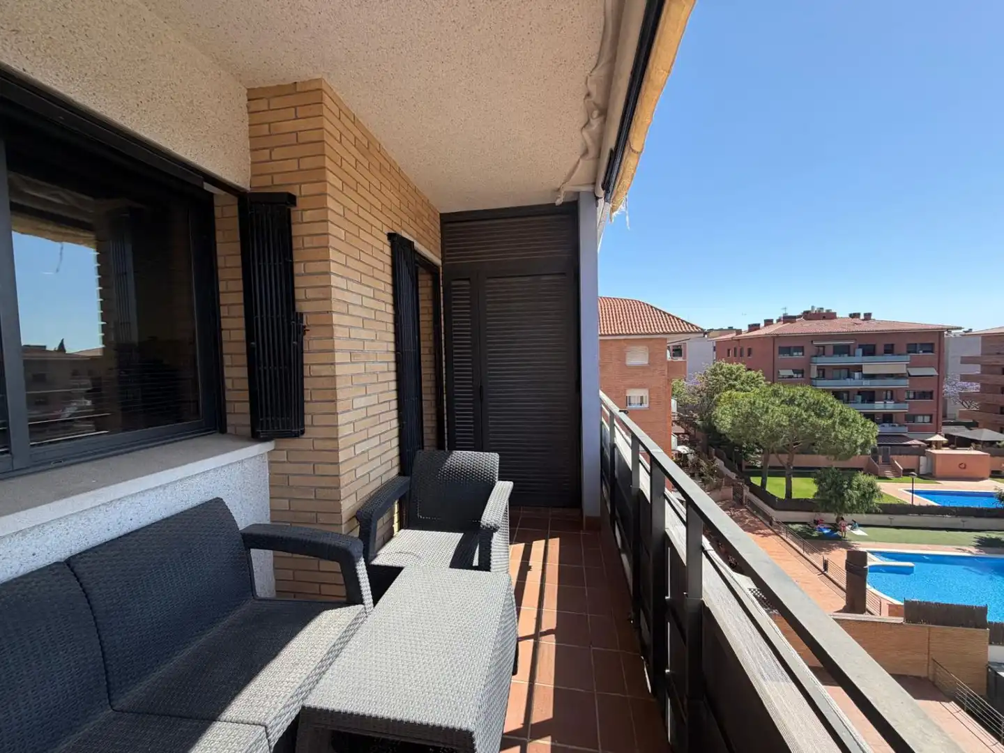 Balcony of Attic for rent in Castelldefels  with Terrace and Community pool