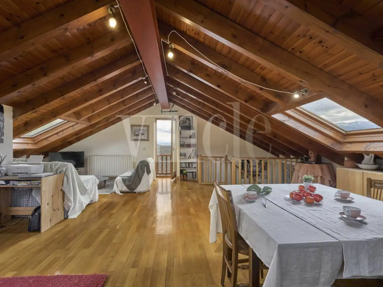 Dining room of Detached homes for sale in Puigcerdà  with Heating, Parquet flooring and Terrace