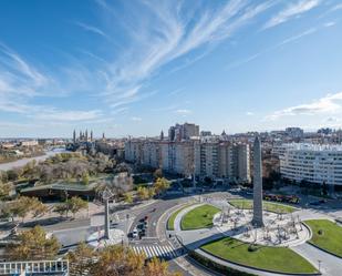 Exterior view of Flat for sale in  Zaragoza Capital  with Air Conditioner, Heating and Terrace