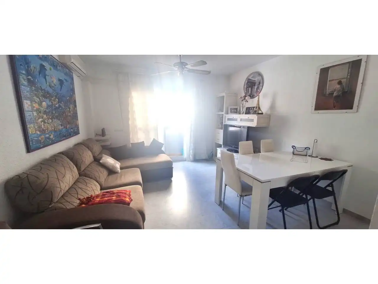 Sala de estar de Piso de alquiler en Rincón de la Victoria con Terraza y Amueblado